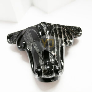 Black Wood Grain Plastic Sofa Legs